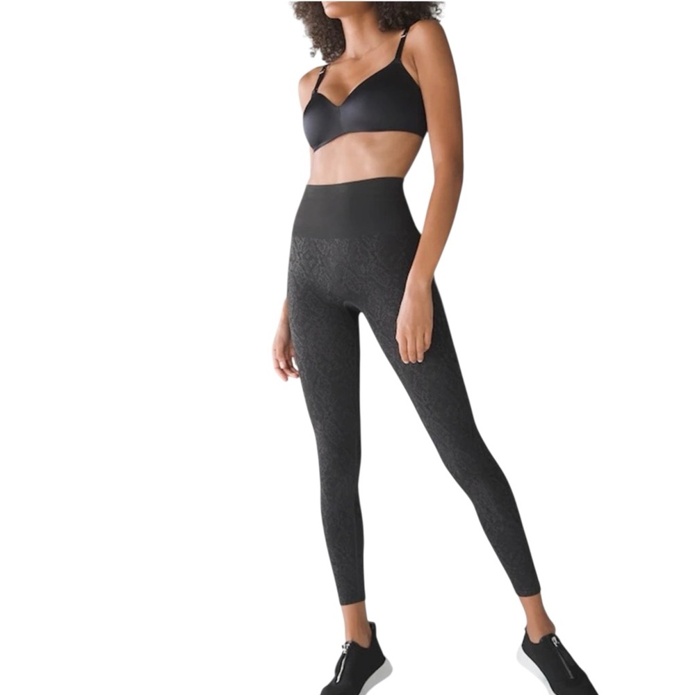 Soma Slimming High-Waisted Jacquard Leggings in Mystical Skin NWT (N-1)
